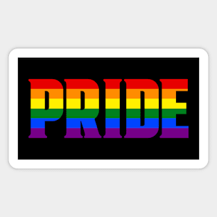 Pride Love Rainbow Font Magnet